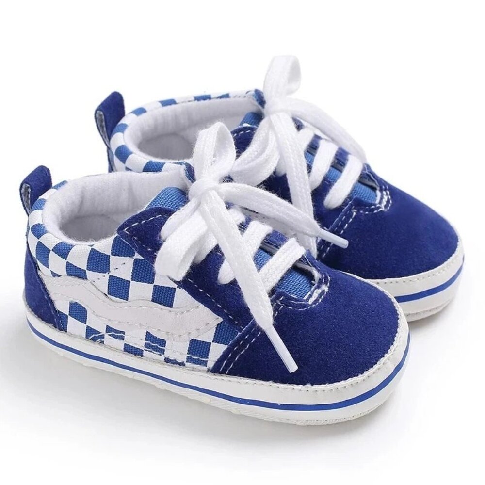 Classic Baby Boy Girl Crib Shoes Infant Sneakers Casual Shoes Newborn Baby Shoes - Picture 2 of 2